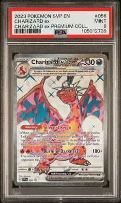 PSA 9 - 2023 Pokemon SVP En Premium Collection CHARIZARD EX #056 (2739) - Image 1