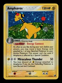 Ampharos 1/115 Holo - NM - Unseen Forces, EX Pokemon - Image 1