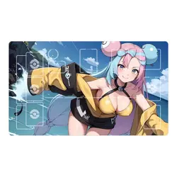 Pokemon Board Game Mat Iono 13 Playmat Games Mousepad Play Mat of TCG NEW！ - Image 1