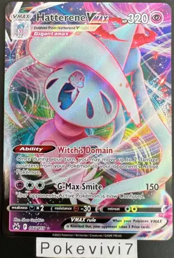 Carte Pokemon HATTERENE 066/159 Vmax Crown Zenith EB12.5 English NEUF - Image 1