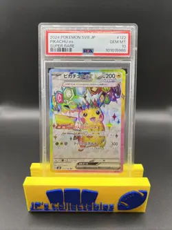 2024 Pokemon Pikachu ex SR 122/106 Sv8: Super Electric Breaker (Japanese) PSA 10 - Image 1