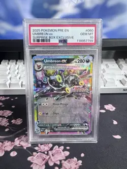 Pokemon Umbreon EX Surprise Box 060/131 Prismatic Evolutions Stamp PSA 10 - Image 1