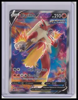 Blaziken V (Full Art) SWSH06: Chilling Reign #161/198 Ultra Rare Pokemon - Image 1