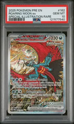 2025 Pokemon Pre EN-Prismatic Evolutions Roaring Moon EX #162 SIR PSA 10 - Image 1