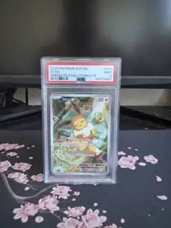 2025 POKEMON SVP EN-SV BLACK STAR PROMO #173 EEVEE PSA 9 - Image 1