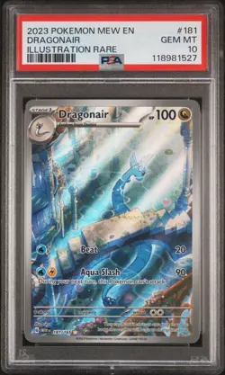 Dragonair 181/165 Illustration Rare Pokemon Scarlet & Violet 151 PSA 10 NEW CERT - Image 1