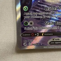 Pokemon Celebi v 245/264 Alt Art Ultra Rare Fusion Strike 2021 NM Condition - Image 3