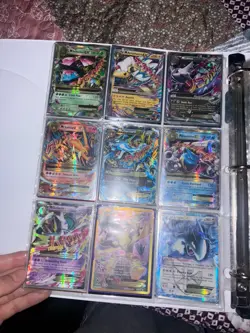 Pokemon TCG 90-Card Binder Lot Holo/Foil EX GX V VMAX BREAK Mixed Ultra Rares - Image 2