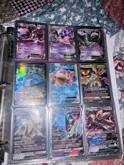 Pokemon TCG 90-Card Binder Lot Holo/Foil EX GX V VMAX BREAK Mixed Ultra Rares - Image 5