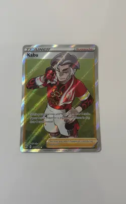 Pokemon SWSH03: Darkness Ablaze Kabu Full Art Holo Card 186/189 Ultra Rare - Image 1