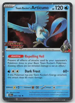 Team Rocket's Articuno (Destined Rivals Stamp) Rare Miscellaneous Cards & Produc - Image 1