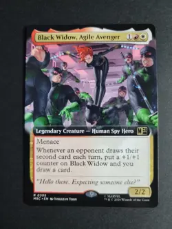 Black Widow, Agile Avenger (Extended Art) Rare Marvel Super Heroes Commander - Image 1