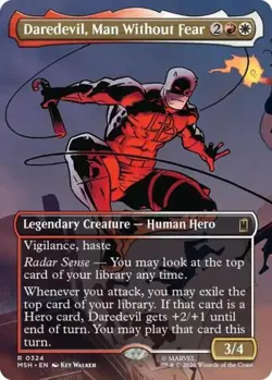 PREORDER: Daredevil, Man Without Fear (Borderless) (0324) Foil - MTG - Image 1