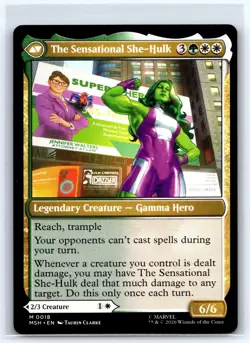 Jennifer Walters 18 Mythic Marvel Super Heroes Magic: The Gathering Near Mint - Image 2