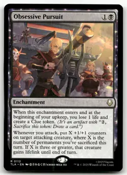 Obsessive Pursuit #112 (NM) Avatar: The Last Airbender TLA Magic MTG - Image 1