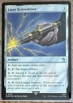 Laser Screwdriver (Surge Foil) Doctor Who Magic the Gathering MTG (783) - Image 1