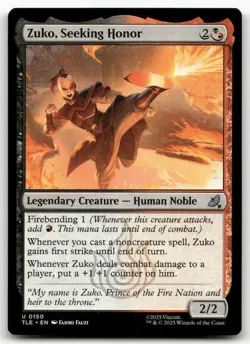 Zuko, Seeking Honor #150 (NM) TLE Magic MTG - Image 1