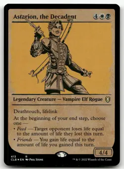 Astarion, the Decadent (Showcase) #413 (Foil) (NM) Baldur's Gate CLB Magic MTG - Image 1