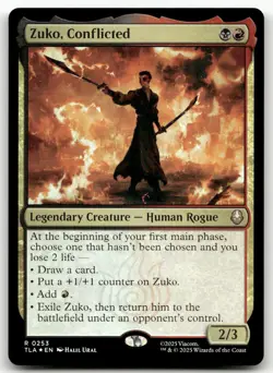 Zuko, Conflicted #253 (Foil) (NM) TLA Magic MTG - Image 1