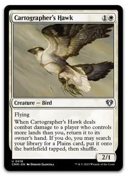 Cartographer's Hawk #18 (NM) Commander Masters CMM Magic MTG - Image 1