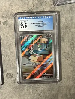 Pokemon CGC 10 (9.5 Old Cert) Japanese Ralts 083/078 AR Art Rare SV1S Scarlet ex - Image 1