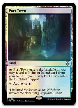 Port Town (Ripple Foil) #364 (NM) Modern Horizons 3 M3C Magic MTG - Image 1