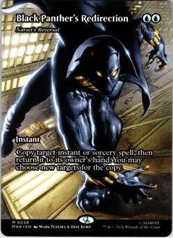 Black Panther's Redirection - Narset's Reversal (Borderless) M Marvel Universe E - Image 1