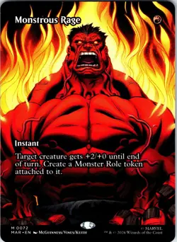 Monstrous Rage (Borderless) M Marvel Universe Eternal-Legal 72 NM - Image 1