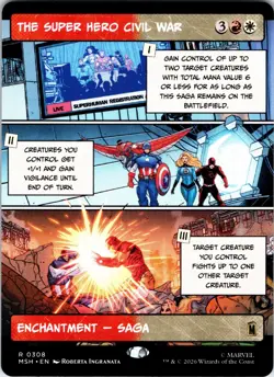 The Super Hero Civil War (Borderless) R Marvel Super Heroes 308 NM - Image 1