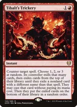 Tibalt's Trickery 1x FOIL KHM MTG Kaldheim Rare MINT red - Image 1