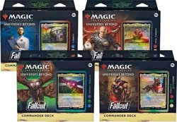 Magic the Gathering Fallout Commander Deck Case (Set of 4) SEALED New - Image 1