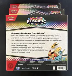 ✅SEALED✅ Pokemon TCG Scarlet & Violet: Prismatic Evolutions Poster Collection - Image 2