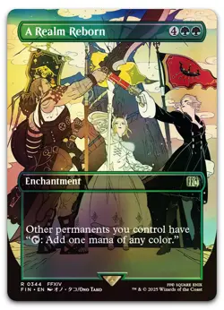 A Realm Reborn (Borderless) #344 (Foil) (NM) Final Fantasy FIN Magic MTG - Image 1