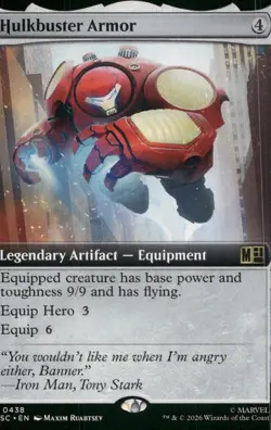 Hulkbuster Armor (Extended Art) 438 Commander: Marvel Magic: The Gathering NM - Image 1