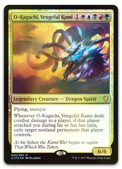 O-Kagachi, Vengeful Kami #45 (Foil) (LP) Commander 2017 C17 Magic MTG - Image 1