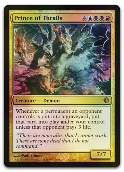 Prince of Thralls #182 (Foil) (NM) Shards of Alara ALA Magic MTG - Image 1