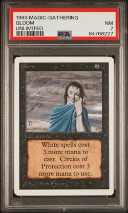 Gloom - Unlimited - Near Mint- PSA 7. POP 2. More MTG in store. - Image 1