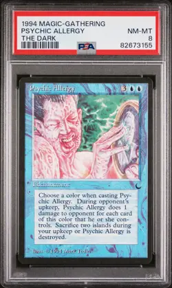 Psychic Allergy - The Dark - NM to Mint - PSA 8. POP 6. More MTG in store. - Image 1