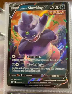 Galarian Slowking V - 099/198 Chilling Reign - Pokemon Card - NM - Image 1