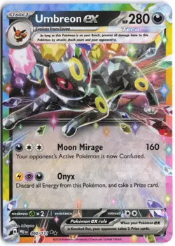 Umbreon ex 060/131 Holo Double Rare Prismatic Evolutions Pokemon NM - Image 1