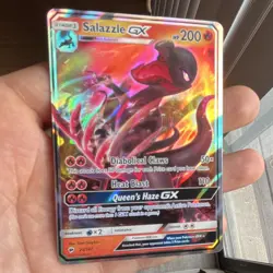 Pokemon Salazzle GX Holo Ultra Rare Full Art Sm-Burning Shadows 25/147 EN - Image 1