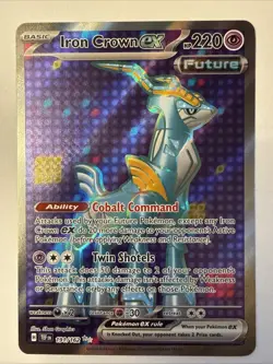 Iron Crown EX 191/162 Ultra Rare 2024 Pokemon Temporal Forces Full Art Card NM - Image 1