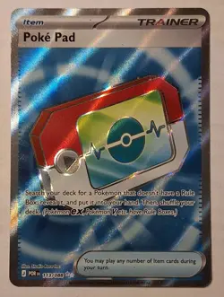 Pokemon TCG Poke Pad Hyper Rare Reverse Holo Trainer-Item 113/088 SV EN - Image 2