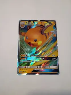 Raichu GX SM213 Full Art Black Star Promo Sun & Moon Tins Pokemon TCG - Image 1