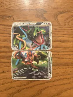 Pokemon TCG Rare Rayquaza And Deoxygenated Legends Pair Complete Set HGSS - Image 1