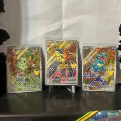 Pokemon First Partner Series 2 - Johto Starter Set Chikorita Cyndaquil Totodile - Image 1