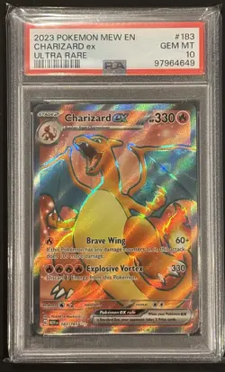 2023 Pokemon Mew EN - Charizard ex - Ultra Rare - 183/165- PSA 10 - Image 1
