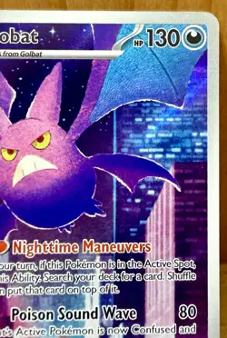 Crobat 093/086 Me04: Chaos Rising Illustration Rare Full Art Holo Pokemon TCG - Image 5