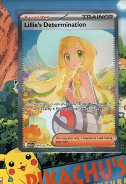 Pokemon TCG Lillie's Determination 184/132 ME01: Mega Evolution NM/M - Image 1