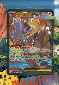 Pokemon TCG Mega Kangaskhan ex 182/132 Me01: Mega Evolution Holo NM/M - Image 1